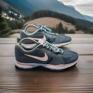 Nike Flex Bijoux Running Training Shoes 881863-004 Turquise Blue 9.5 Seldom Worn